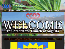 Tablet Screenshot of cornerstoneaugusta.org